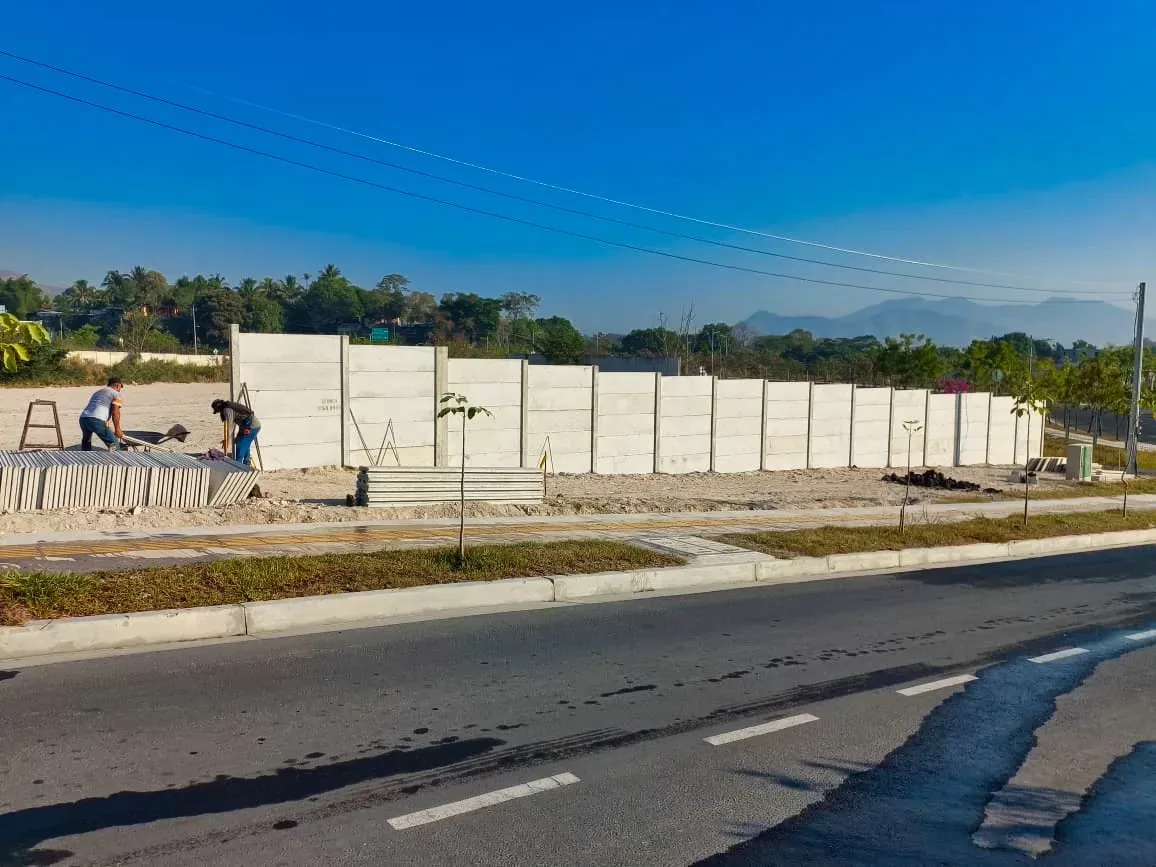 Losetas de concreto para muros